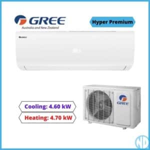 Gree Hyper Premium 4.6kW R32 Hi wall Inverter GWH15QD K6DNC8A NZ DEPOT