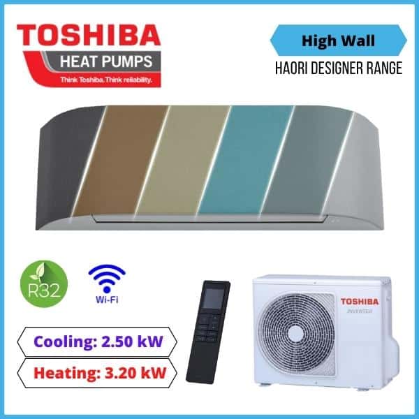 Toshiba 2.5Kw Haori Designer Hi Wall System Ras B10E2Kvrg A Ras 10E2Avrg A Nz Depot 1 1