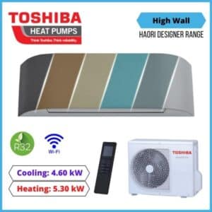 Toshiba 4.6kW Haori Designer Hi Wall System RAS B16E2KVRG A RAS 16E2AVRG A NZ DEPOT 1 1