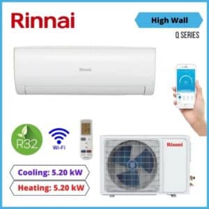 Rinnai 5.0kW Q Series High Wall Heat Pump Systems HSNRQ50B NZ DEPOT 2