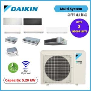 DAIKIN 5.2kW MULTI SPLIT SYSTEMS R32 Reverse Cycle Outdoor unit 3MXM52RVMA Super Multi NX R32 Hero NZ DEPOT