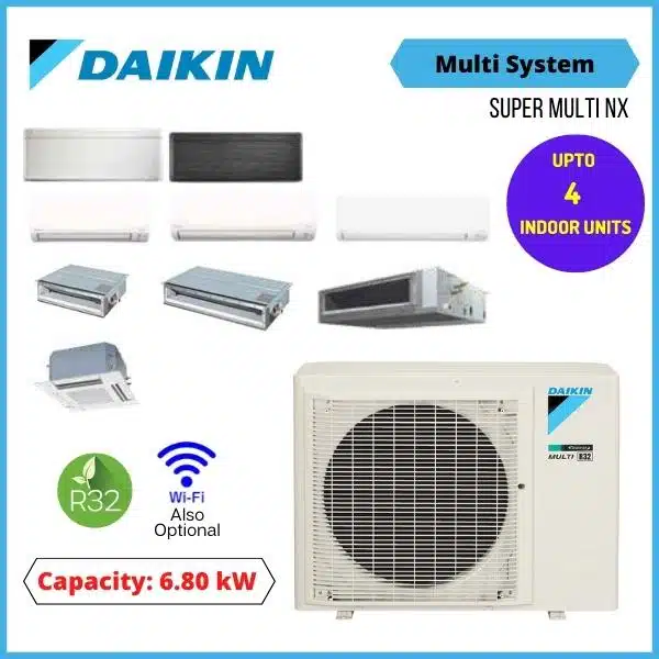 Daikin 6.8Kw Multi Split Systems R32 Reverse Cycle Outdoor Unit 4Mxm68Rvma Super Multi Nx R32 Hero Nz Depot