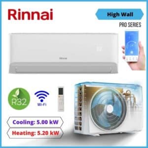 Rinnai 5.0Kw Pro Series High Wall Heat Pump Reverse Cycle Systems Hsnrp50 Nz Depot