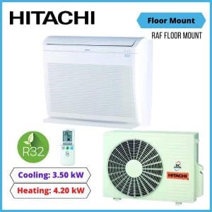 Hitachi 3.5kW Floor Mounted Heat Pump RAF 35NXA1 RAC 35NXA1 NZ DEPOT