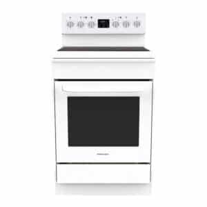 Parmco 600mm Freestanding Stove, Ceramic Cooktop, 8 Function Electric Oven, White - NZDEPOT