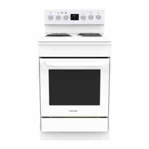 Parmco 600mm Freestanding Stove, Radiant Coil Cooktop, 8 Function Electric Oven, White - NZDEPOT