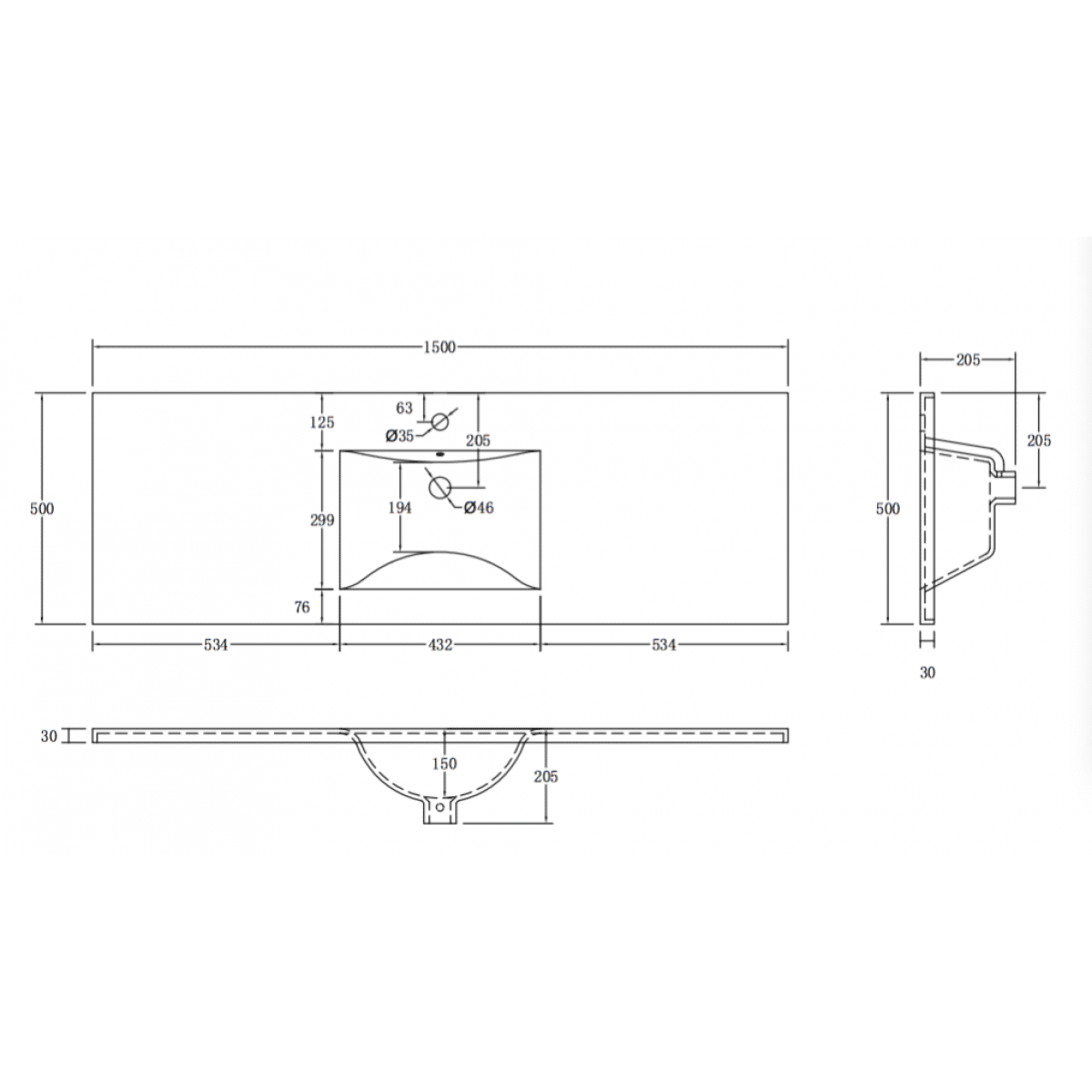 Ceramic Cabinet Basin - Nz Depot