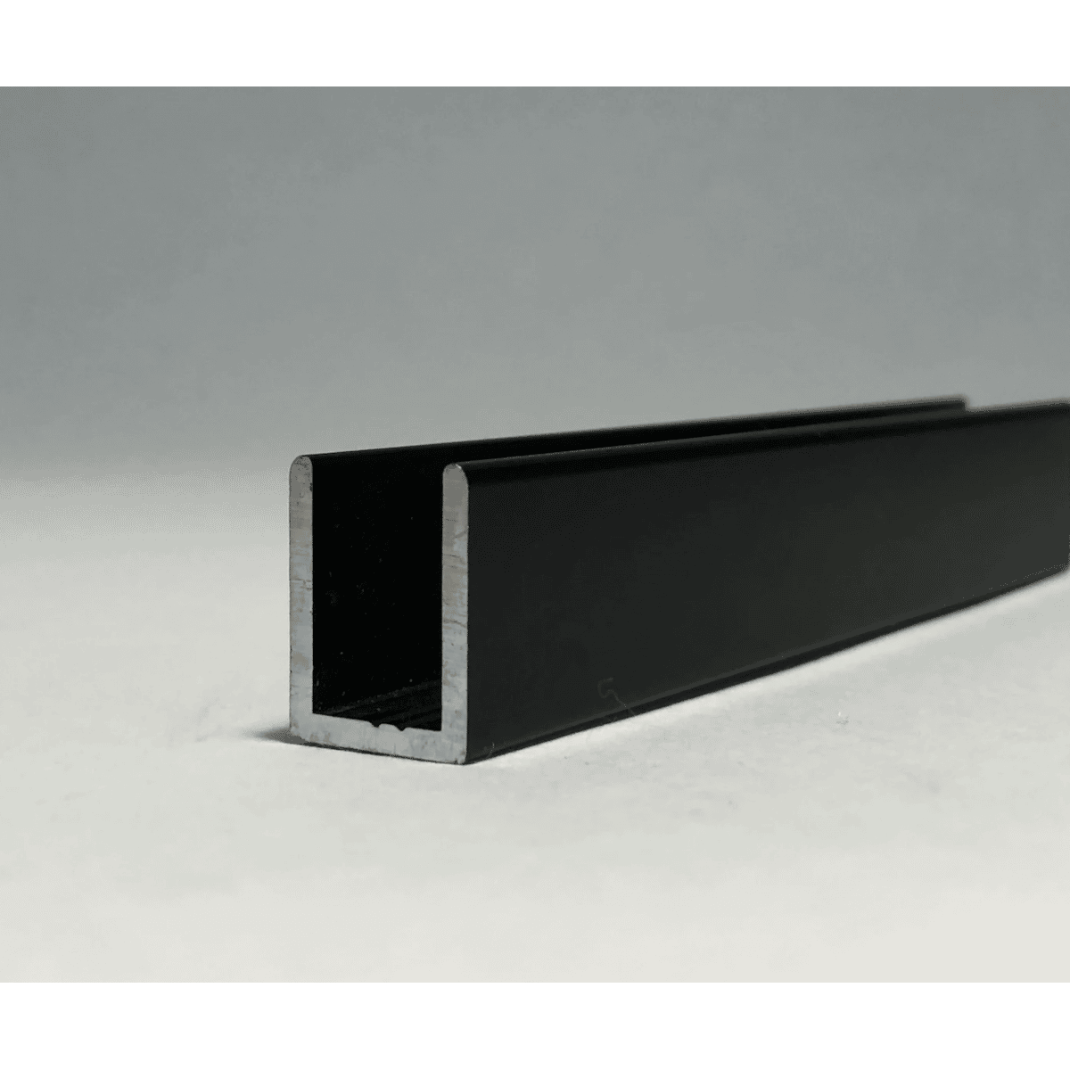 Aluminium U-Channel For 10Mm Glass Shower Screens - Black, Spare Parts - Nz Depot