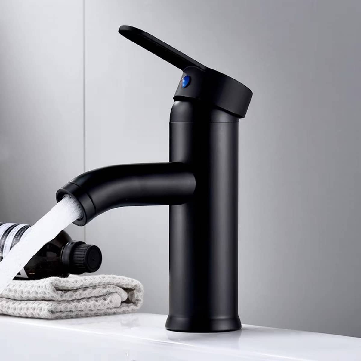 Basin Mixer - Round Series 2314A - Black