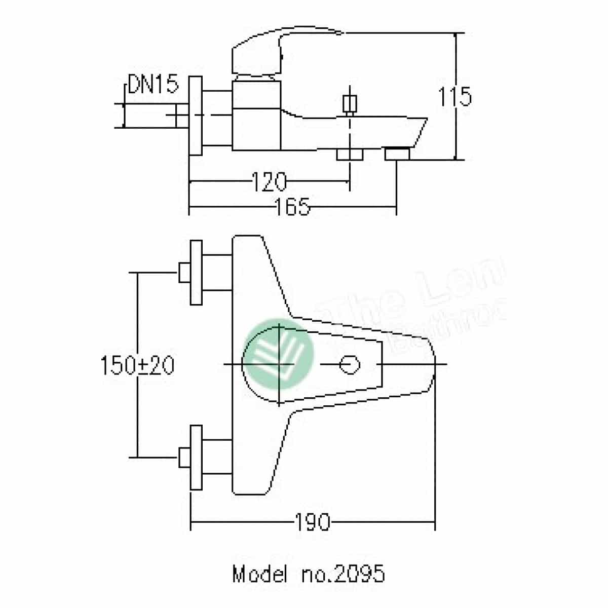 Bath Mixer With Diverter Round 2095 2095 Bath Mixer Nz Depot 2