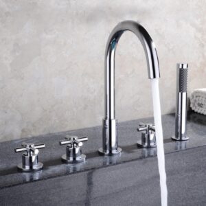 Bathtub Mixer Tap Countertop Mixer Tap Cross Head 25003 25003 Bath Mixer Nz Depot - Nz Depot