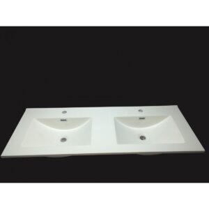 Ceramic Cabinet Basin - Rectangle Series 1200 Double, Ceramic Cabinet Basin - NZ DEPOT