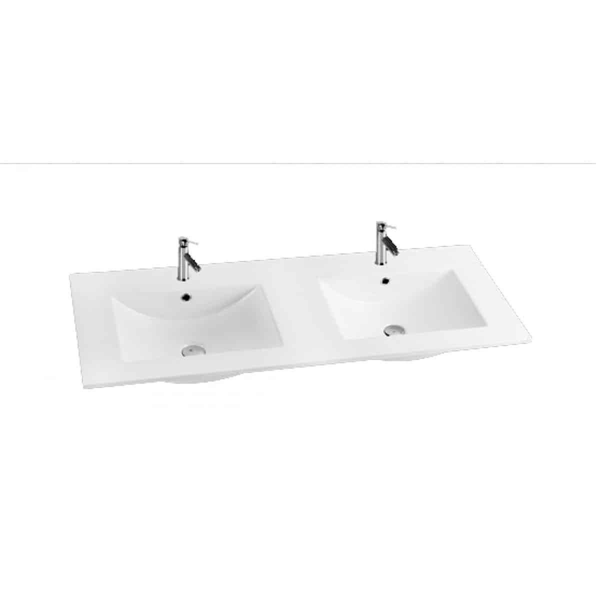 Ceramic Cabinet Basin - Rectangle Series 1500  Double, Ceramic Cabinet Basin - Nz Depot