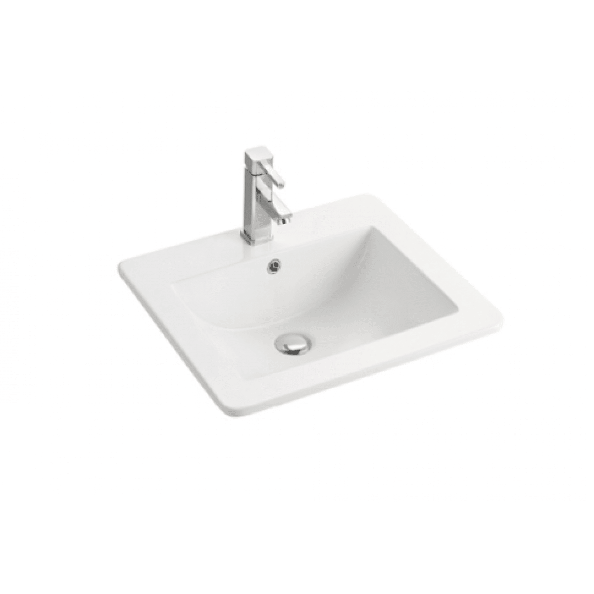 Ceramic Cabinet Basin - Rectangle Series 530Mm, Ceramic Cabinet Basin - Nz Depot