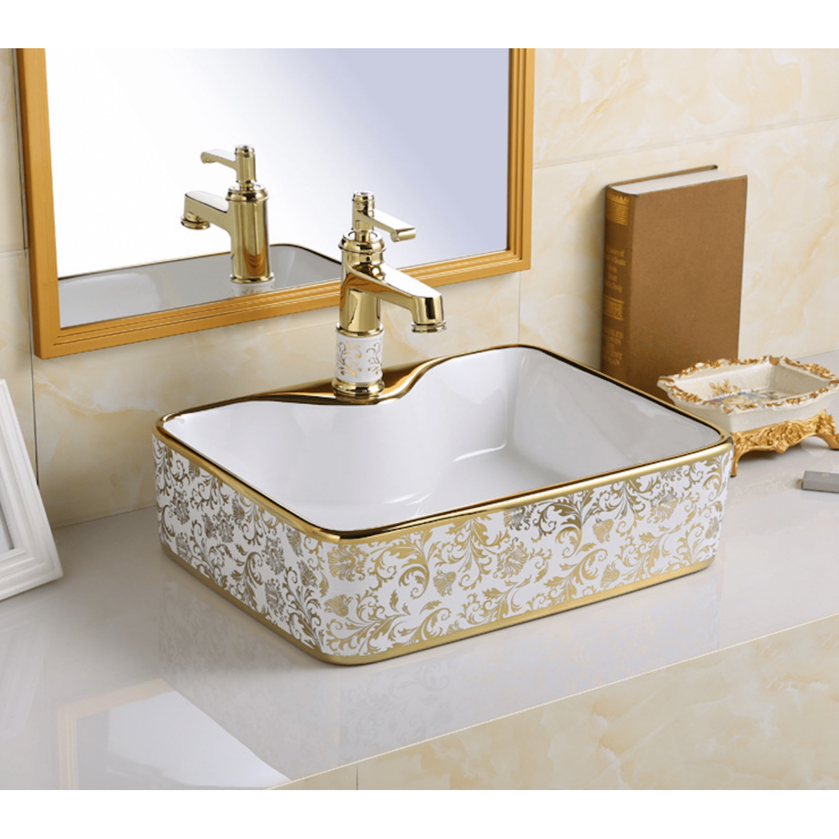 Counter Top Ceramic Basin 6005 - Golden, Counter Top Basin - Nz Depot