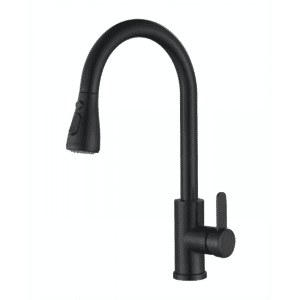 Kitchen Sink Mixer - Round Series KF1019B - Matt Black, Kitchen Mixer - NZ DEPOT