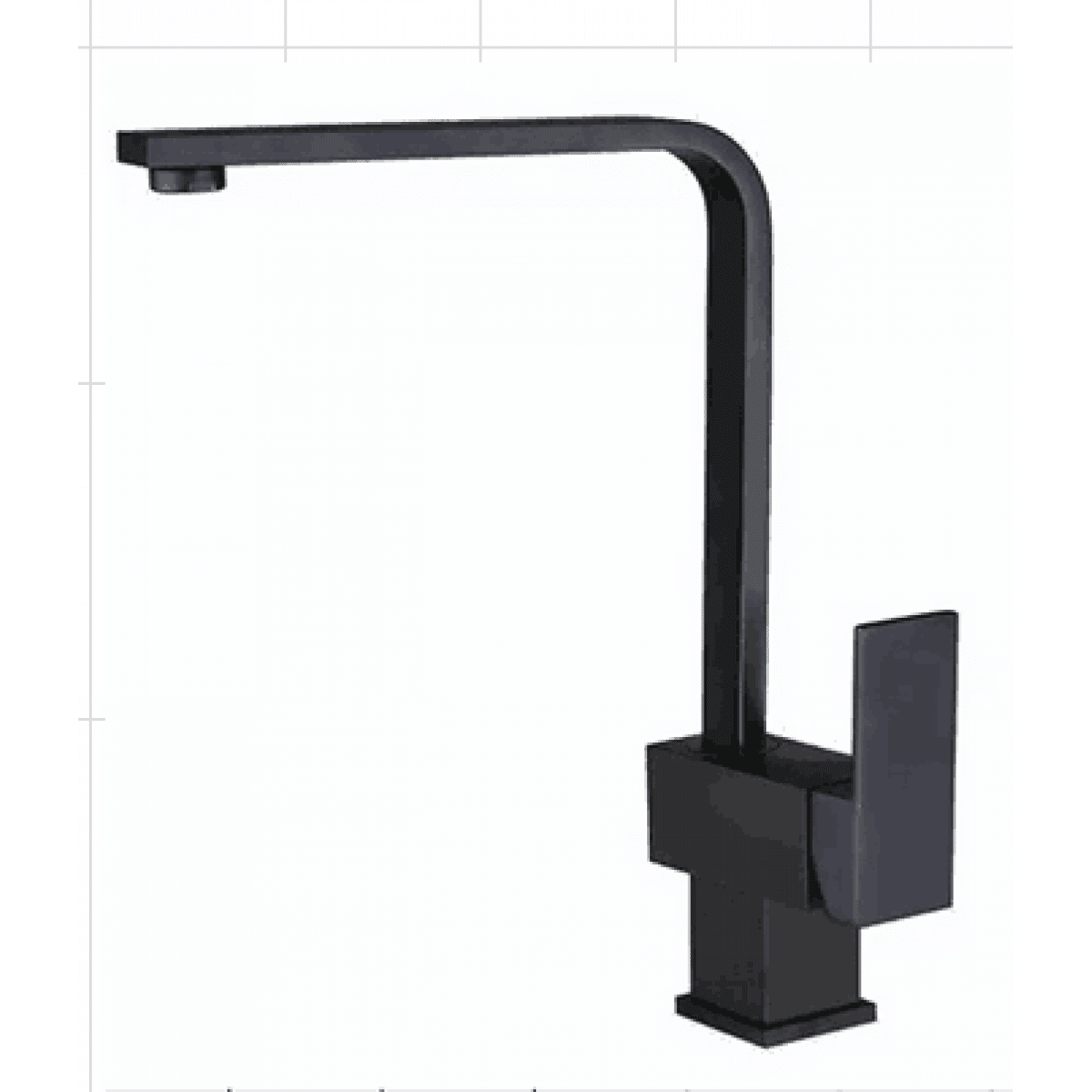 Kitchen Sink Mixer - Square Series Kf1010B -Black, Kitchen Mixer - Nz Depot