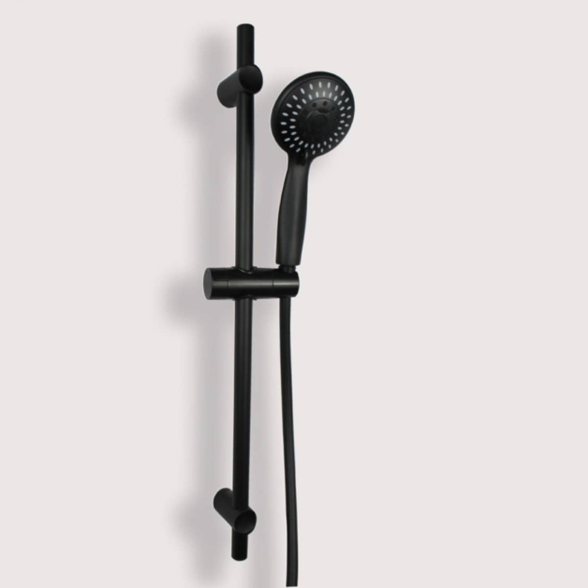 Rail Shower - 6099 Black, Shower Slide & Rose - NZ DEPOT