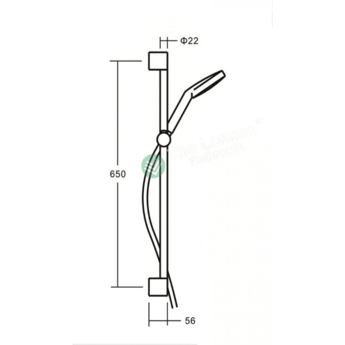 Rail Shower Stainless Steel 1162 1162 Shower Slide Rose Nz Depot 4