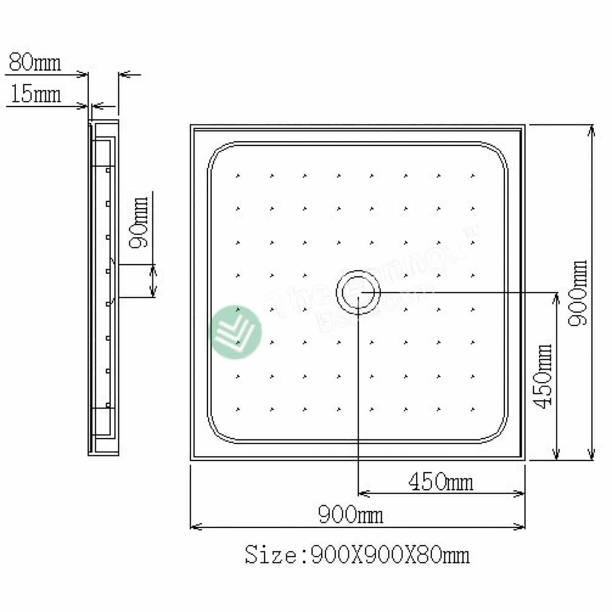 Shower Box Cape Series 3 Sides Wall 900X900X900X1900Mm Hgm900 3 Sides Wall 3 Sides Shower Nz Depot 3