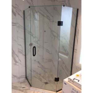 Shower Box - Cave Series (1000x1000x1900mm) - Black, Frameless Shower - NZ DEPOT