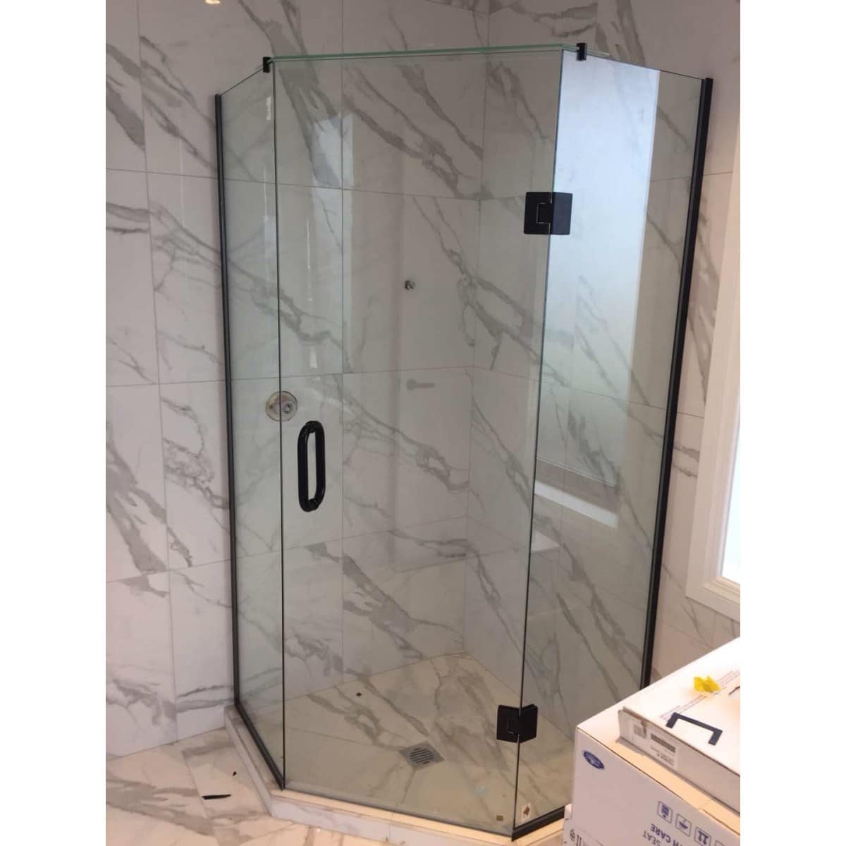 Shower Box - Cave Series (1000X1000X1900Mm) - Black, Frameless Shower - Nz Depot