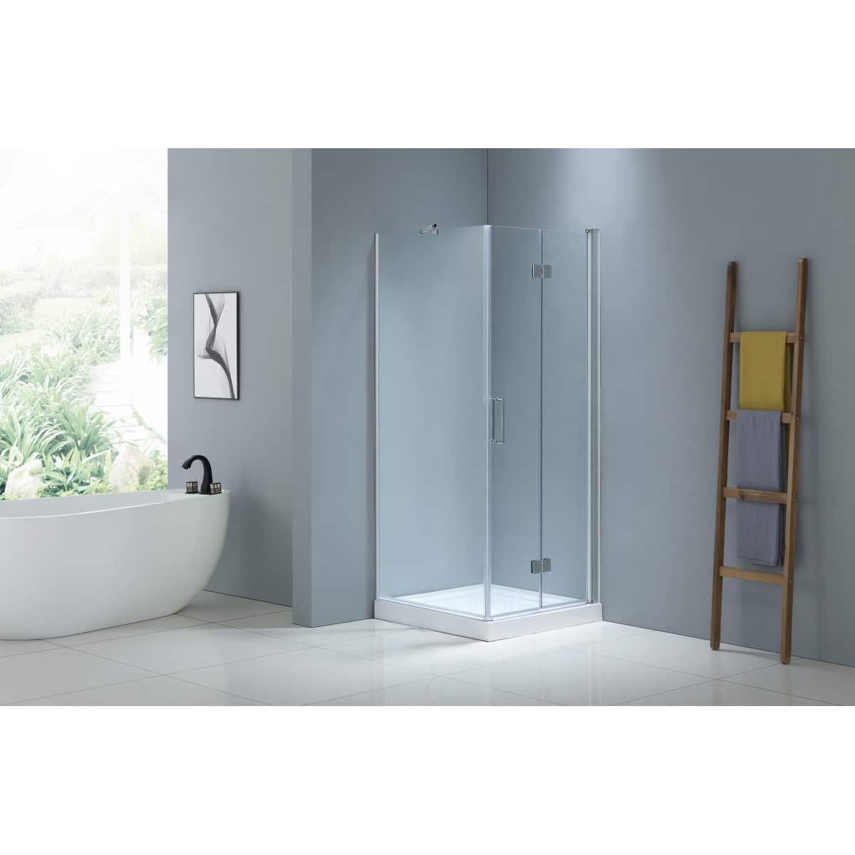 Shower Box - Doris Series 2 Sides (900X900X1900Mm) Pivot Door, Shower Screen - Nz Depot