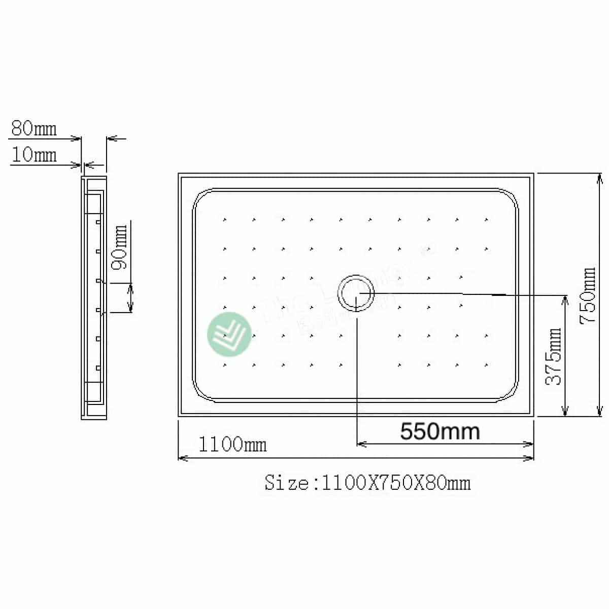 Shower Box Eddy Series 2 Sides 1100X750X1900Mm Rdm1100X750 Rectangle Shower Nz Depot 3