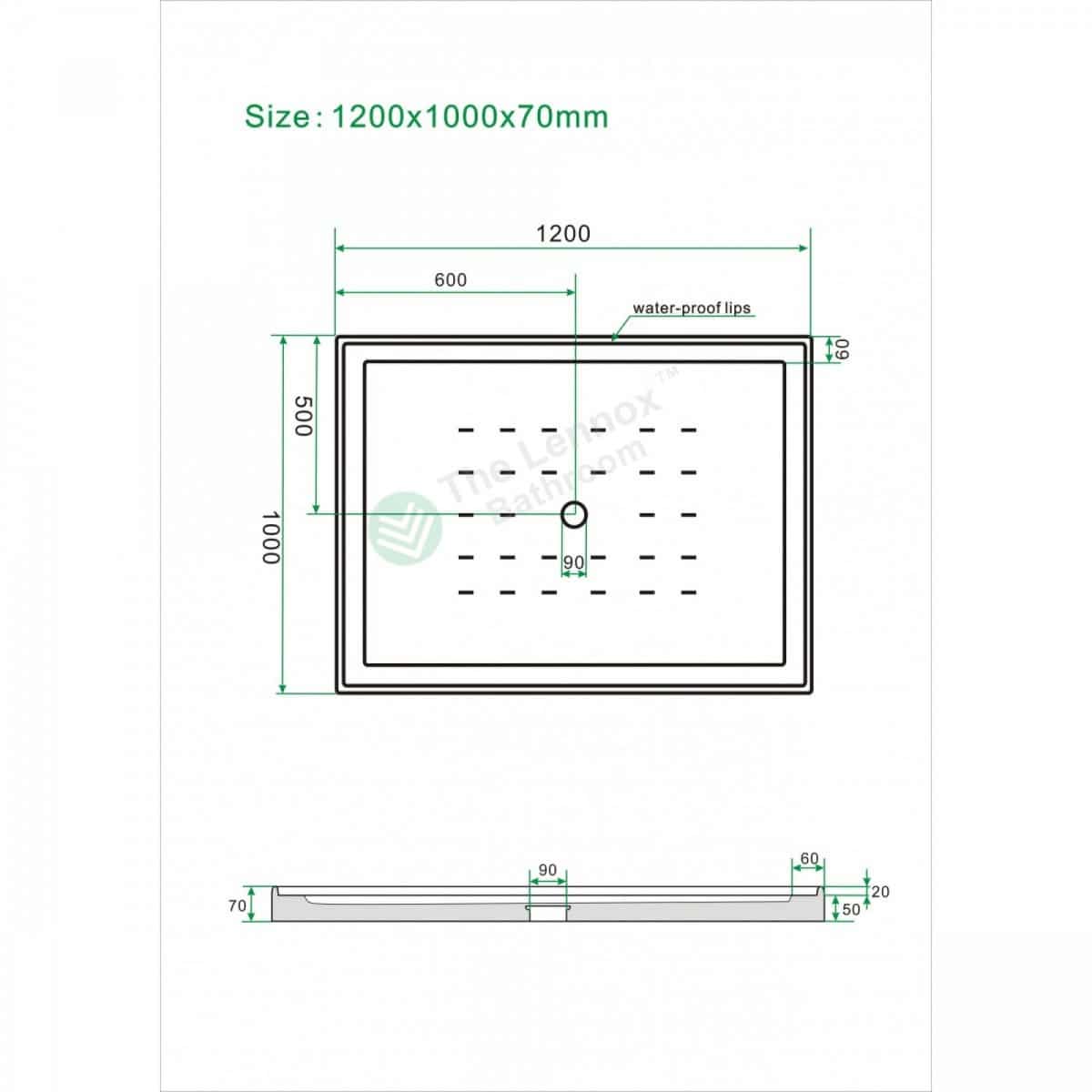 Shower Box Hydro Series 2 Sides 1200X1000X1950Mm Sliding Door Hdm1200X1000 Set Rectangle Shower Nz Depot 3