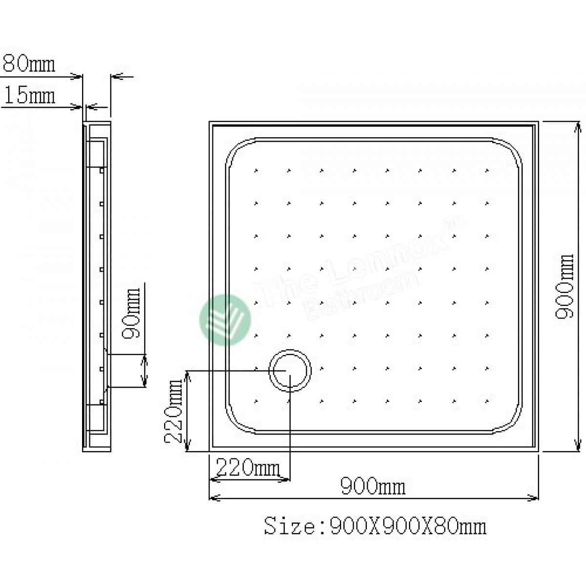 Shower Box Hydro Series 2 Sides 900X900X1950Mm Pivot Door Hgm900X900 Set Square Shower Nz Depot 4