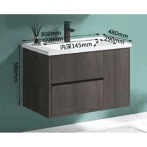 The European Bathroom Vanity 100% WaterProof - H20V, Wall Hung - NZ DEPOT