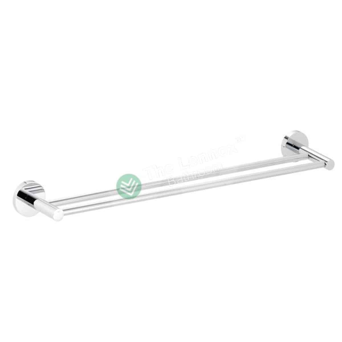 Towel Rail - Round Wall Hung Series 2200-10 Double Bar, Bathroom Accessories - Nz Depot