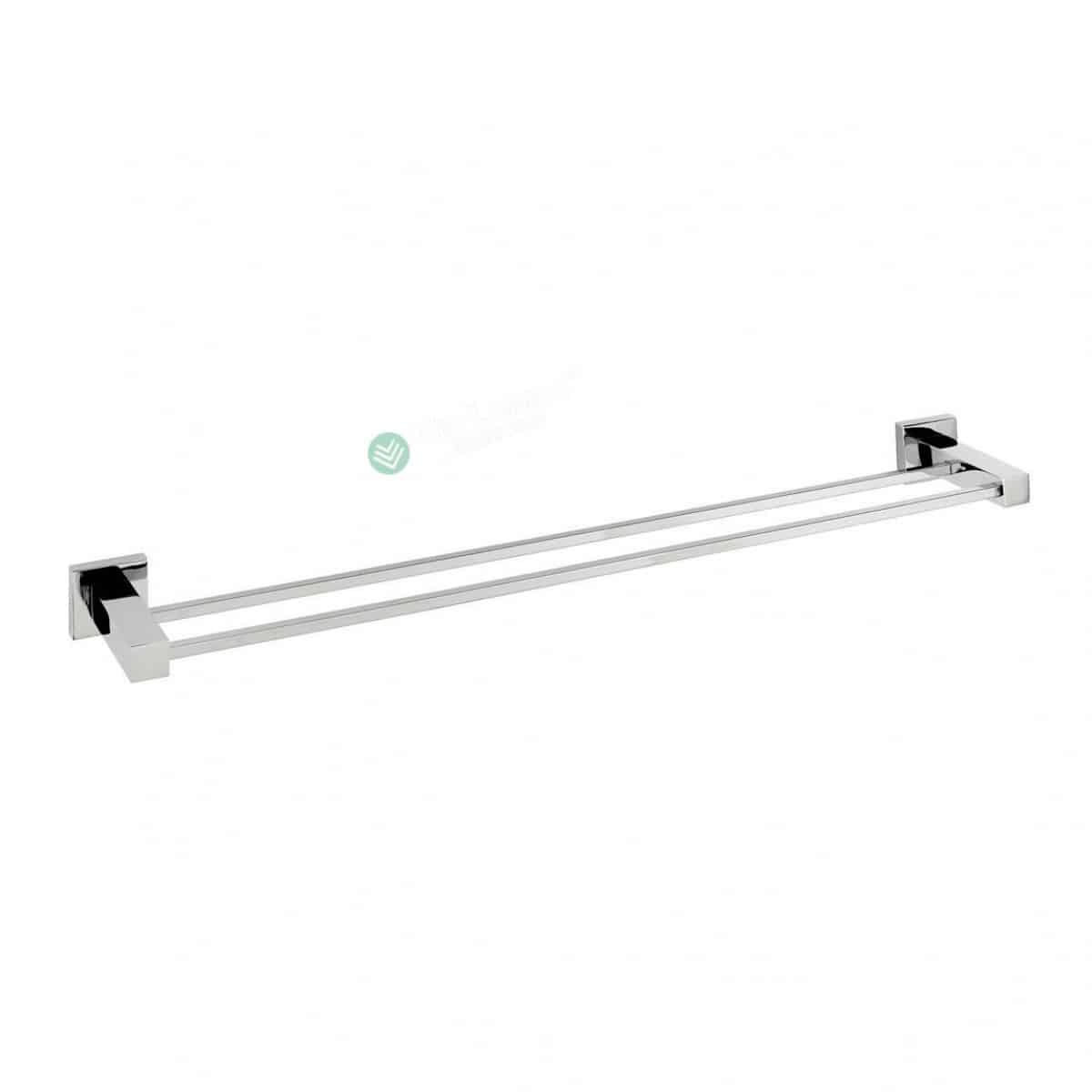 Towel Rail - Square Wall Hung Series 2100-10 Double Bar, Bathroom Accessories - Nz Depot