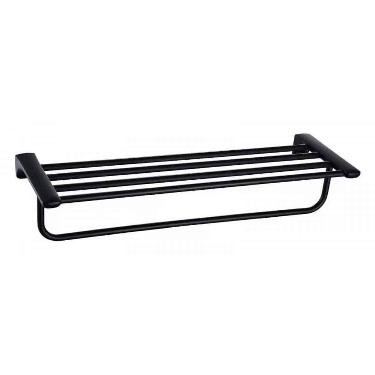 Towel Shelf - Round Mett Black Series 1312