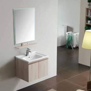 Vanity Asron Series 600 Wood Grain And White K8117 Wall Hung Nz Depot - Nz Depot