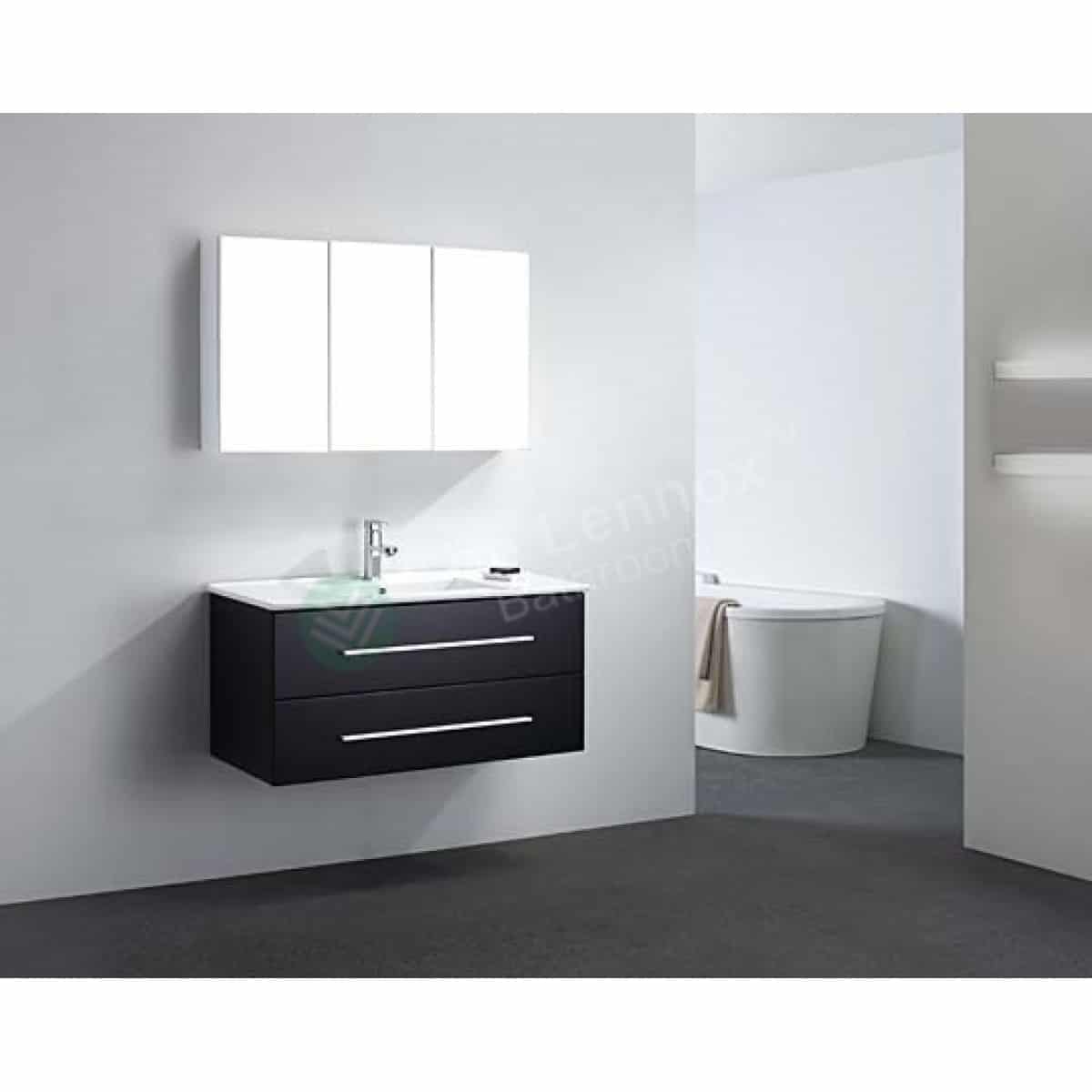 Cabinet - Misty Series 900 Black, Wall Hung - Nz Depot