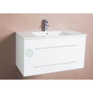 Vanity Misty Series Plywood T900 In White 100 Water Proof T900 White Wall Hung Nz Depot - Nz Depot