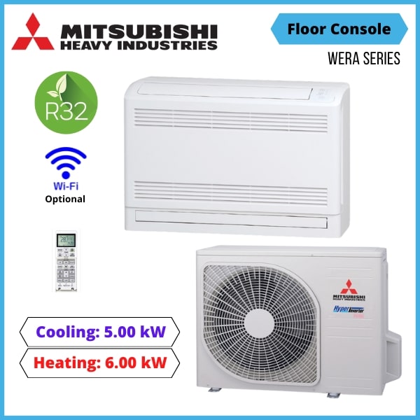 Mitsubishi Heavy Industries 5.0Kw Wera™ Series Srf50Zsx W Floor Console Air Conditioner Nz Depot