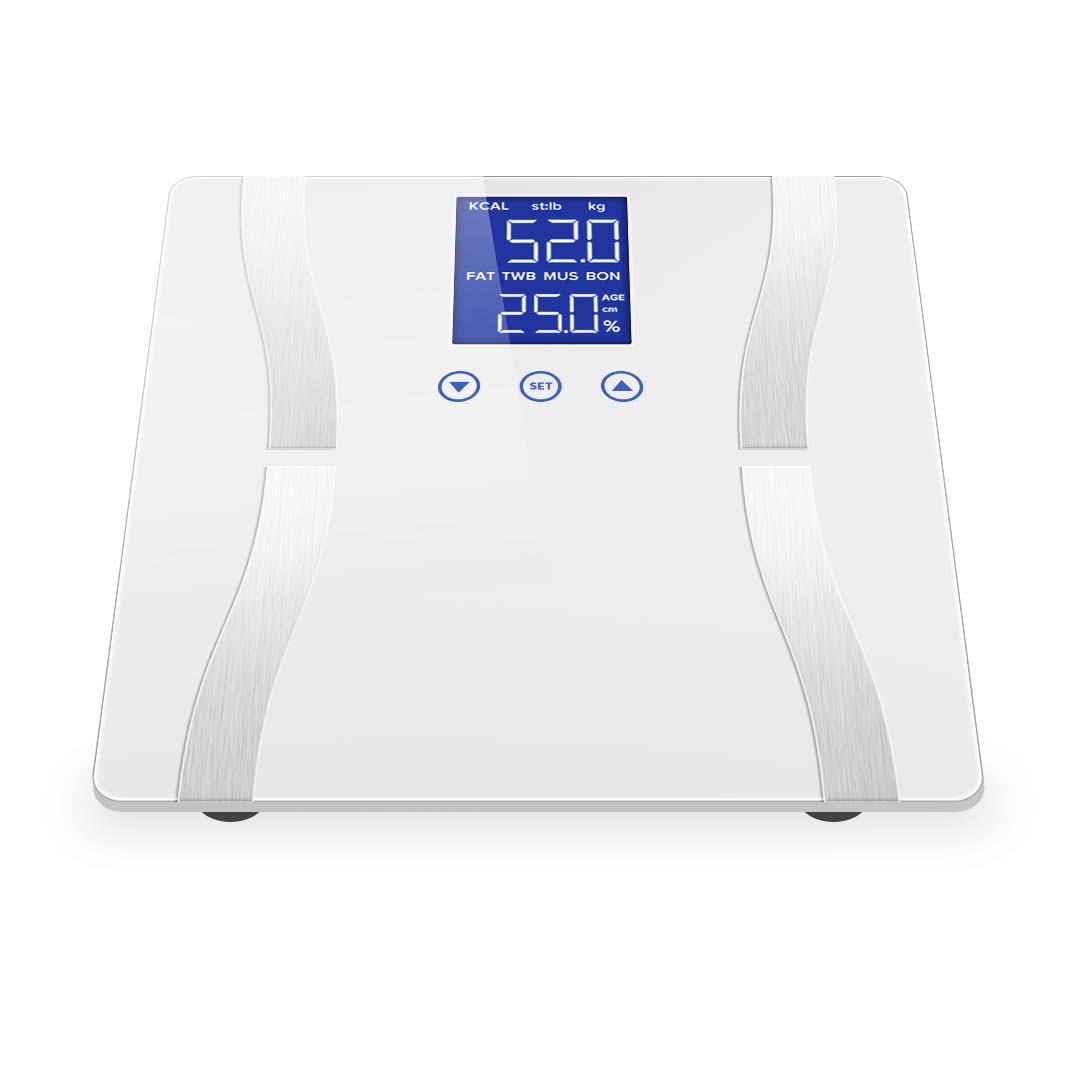 Glass LCD Digital Body Fat Scale Bathroom Electronic Gym Water Weighing Scales White, home & living, bathroom, bathroom accessories, bathroom scales, ,  - NZ DEPOT 3