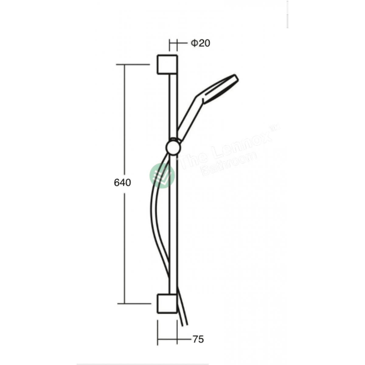 Rail Shower 6193 6193 Shower Slide Rose NZ DEPOT 5