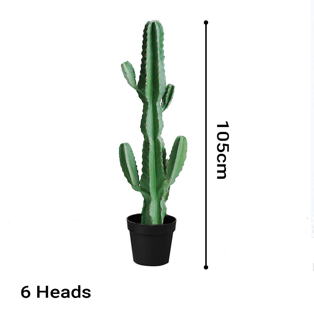 Soga 105Cm Green Artificial Indoor Cactus Tree Fake Plant Simulation Decorative 6 Heads, Home &Amp; Living, Home Decor, Artificial Plants, , ,  - Nz Depot 2