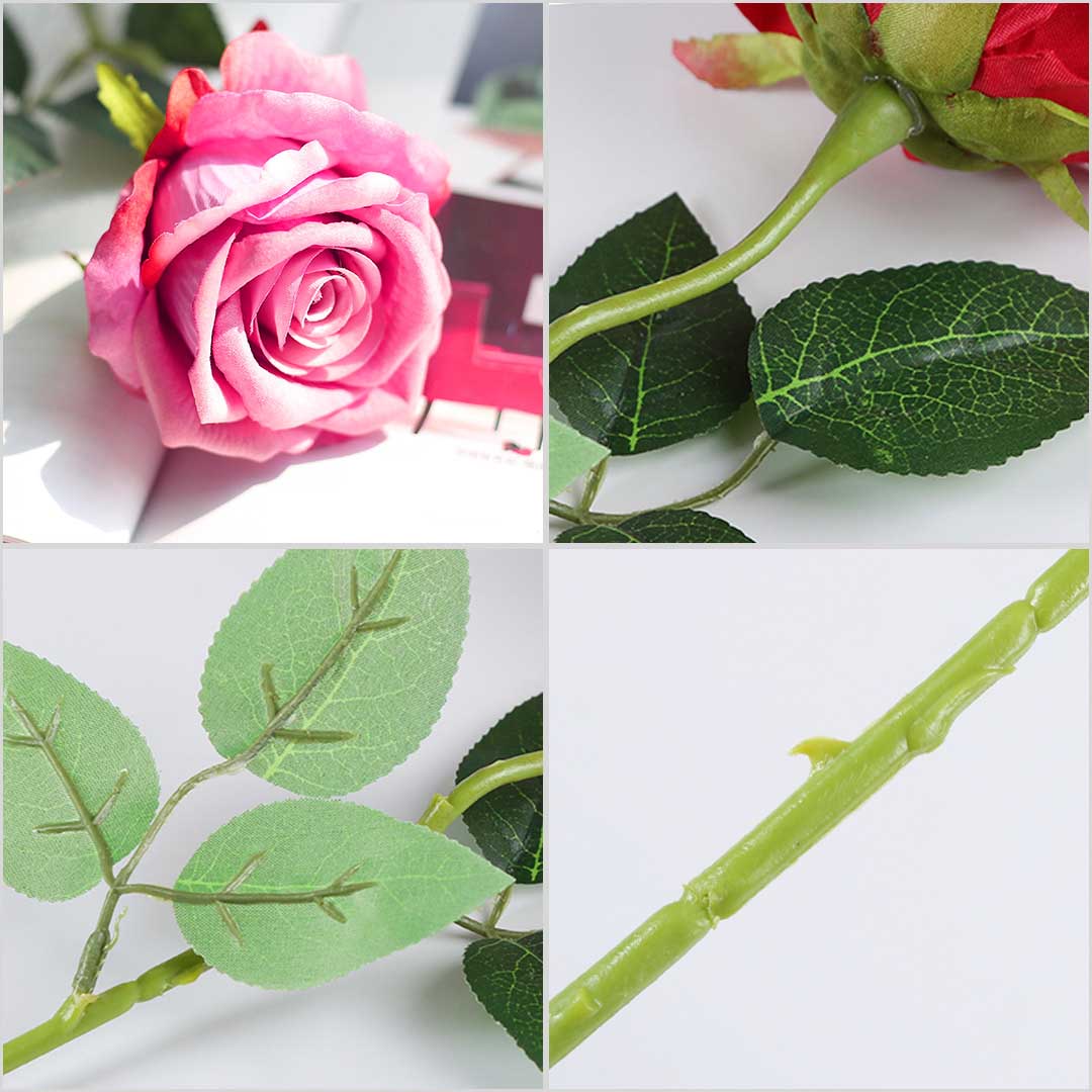 Soga 10Pcs Artificial Silk Flower Fake Rose Bouquet Table Decor Pink, Home &Amp; Living, Home Decor, Artificial Plants, , ,  - Nz Depot 4