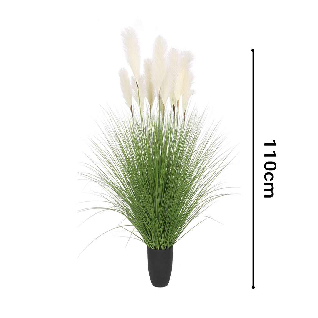 Soga 110Cm Artificial Indoor Potted Reed Bulrush Grass Tree Fake Plant Simulation Decorative, Home &Amp; Living, Home Decor, Artificial Plants, , ,  - Nz Depot 2