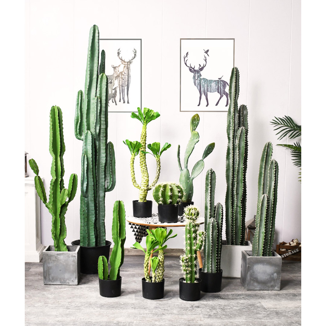 SOGA 120cm Green Artificial Indoor Cactus Tree Fake Plant Simulation Decorative 6 Heads, Home & Living, Home Decor, Artificial Plants, , ,  - NZ DEPOT 6