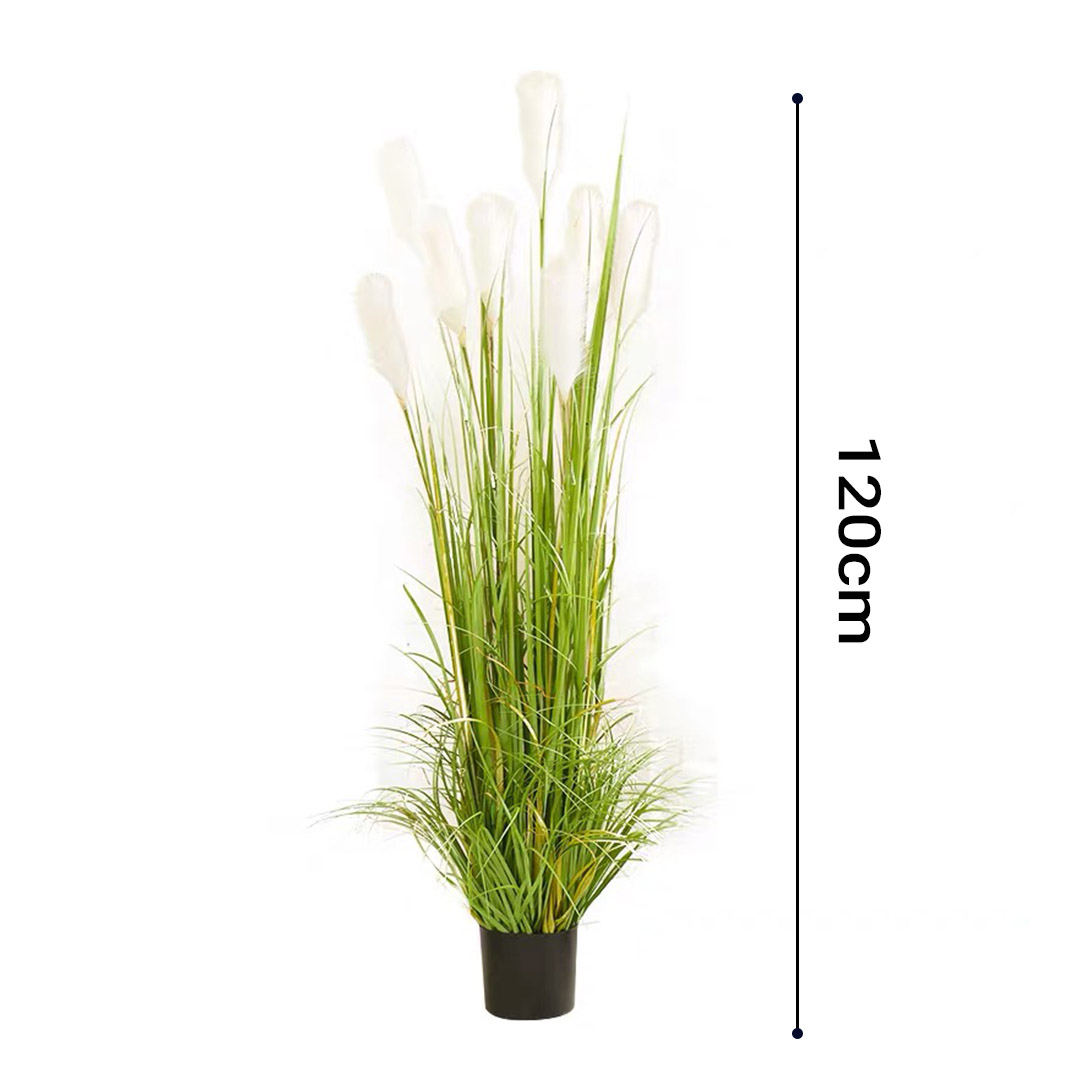 SOGA 120cm Nearly Natural Plume Grass Artificial Plant, Home & Living, Home Decor, Artificial Plants, , ,  - NZ DEPOT 2