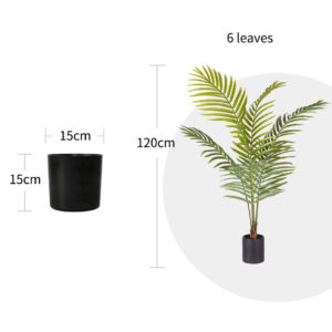 SOGA 120cm Green Artificial Indoor Rogue Areca Palm Tree Fake Tropical Plant Home Office Decor, Home & Living, Home Decor, Artificial Plants, , ,  - NZ DEPOT 2