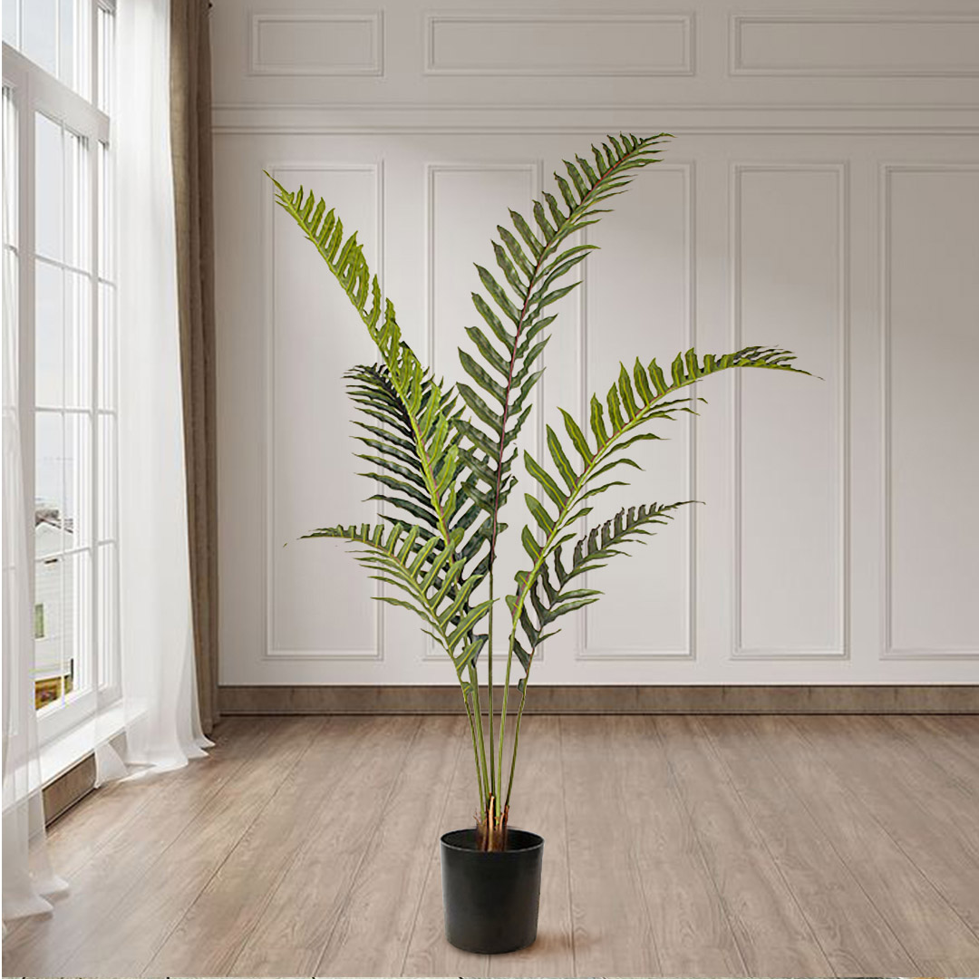 SOGA 150cm Artificial Green Rogue Hares Foot Fern Tree Fake Tropical Indoor Plant Home Office Decor, Home & Living, Home Decor, Artificial Plants, , ,  - NZ DEPOT 3