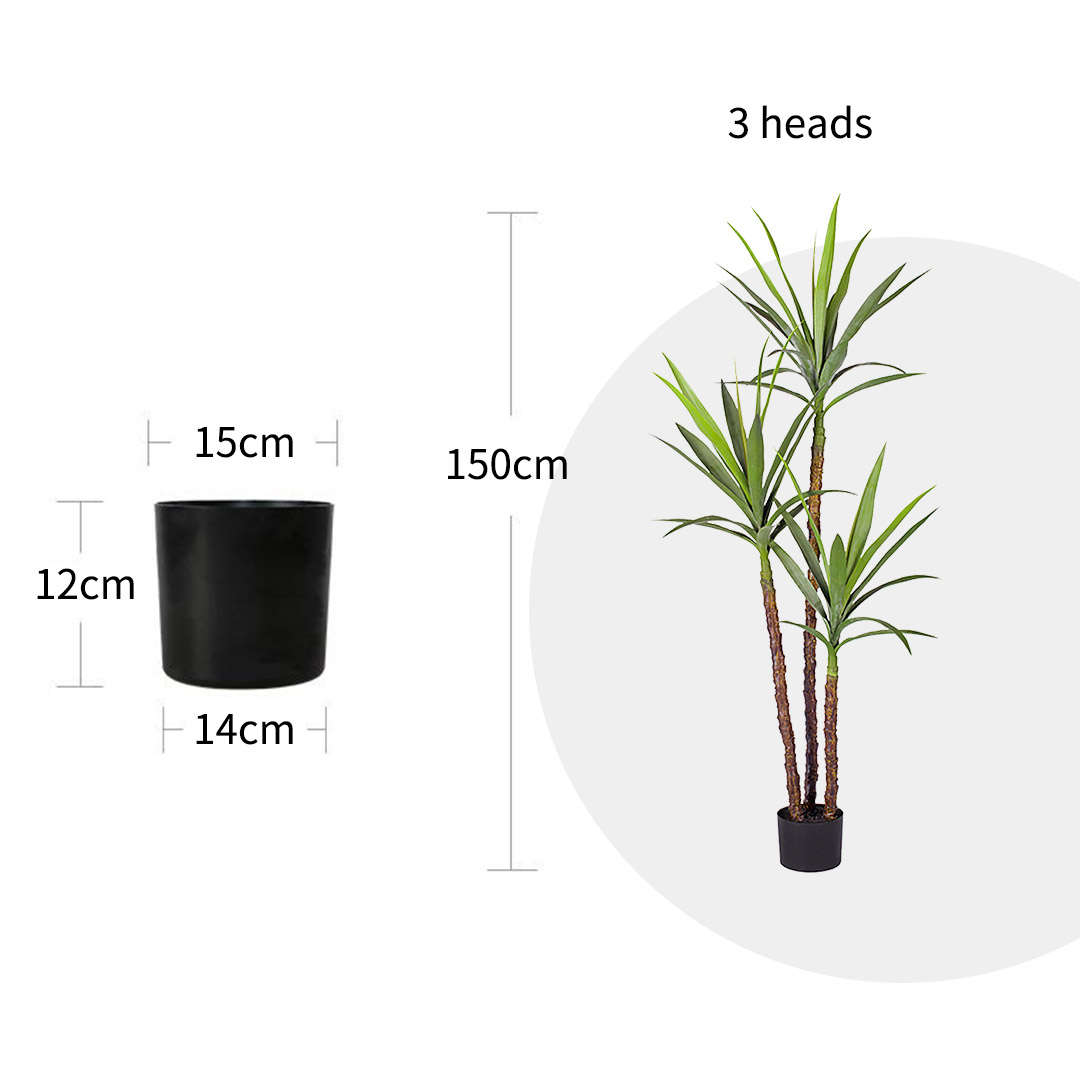 Soga 150Cm Artificial Natural Green Dracaena Yucca Tree Fake Tropical Indoor Plant Home Office Decor, Home &Amp; Living, Home Decor, Artificial Plants, , ,  - Nz Depot 2