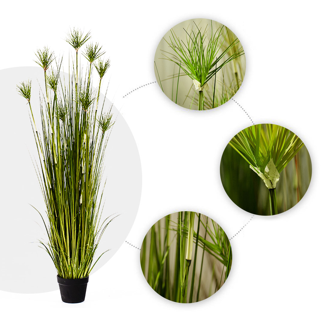 Soga 150Cm Cyperus Papyrus Plant Tree Artificial Green Grass, Home Or Office Indoor Greenery Accent, Home &Amp; Living, Home Decor, Artificial Plants, , ,  - Nz Depot 4