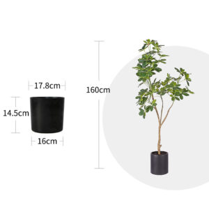 SOGA 160cm Artificial Natural Green Schefflera Dwarf Umbrella Tree Fake Tropical Indoor Plant Home Office Decor, Home & Living, Home Decor, Artificial Plants, , ,  - NZ DEPOT 2